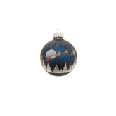 Glaskula "Midnight before Christmas" 7 cm