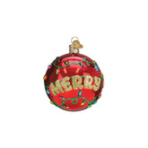 Glaskula röd Merry & Bright 9 cm