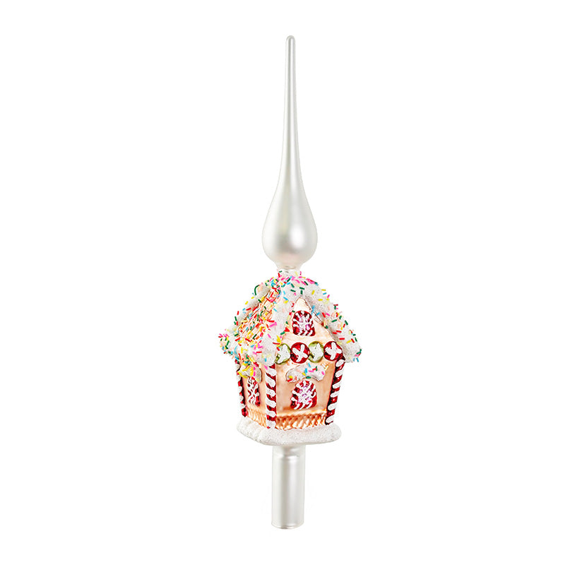 Julgransspira med pepparkakshus 31 cm