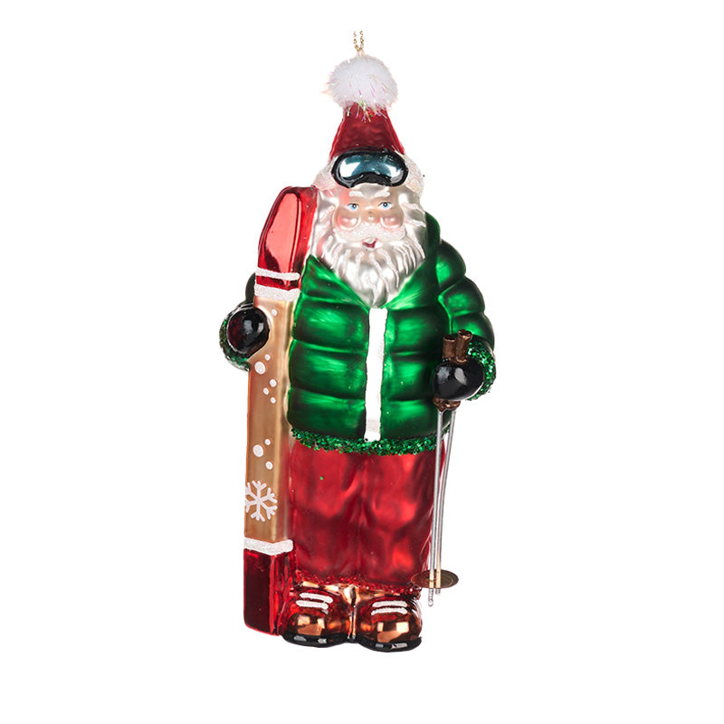 Tomte med skidor